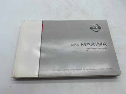 2009 Nissan Maxima Owners Manual Set with Case OEM R01B15007