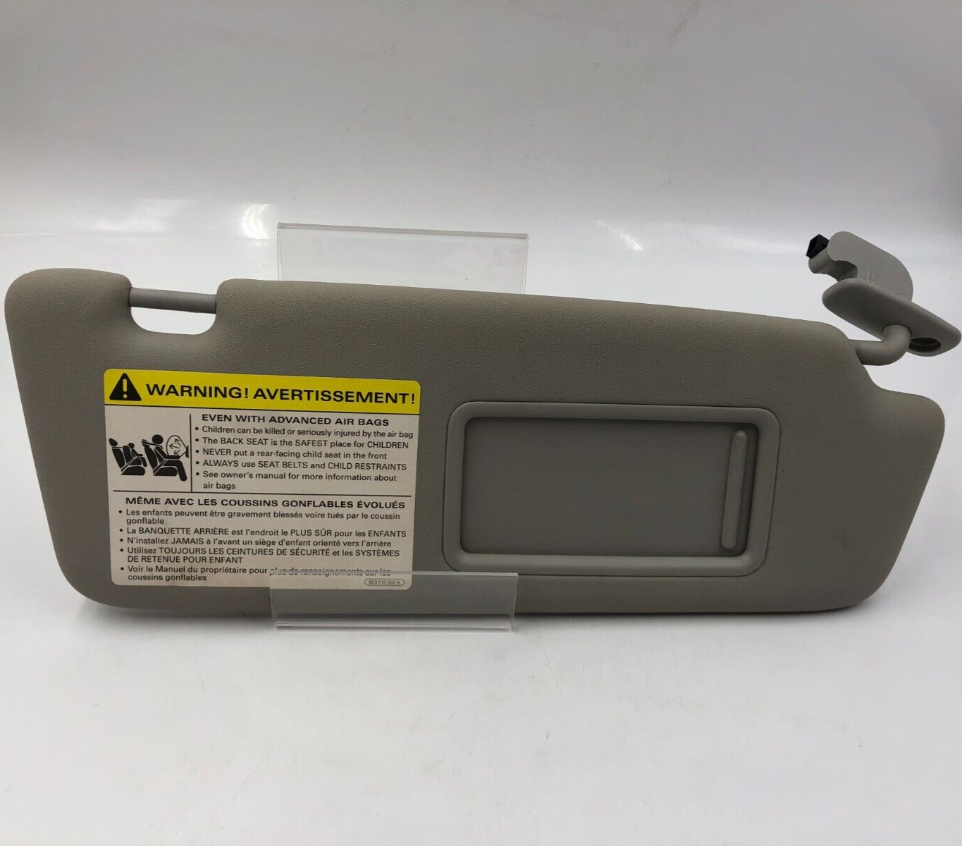 2002-2008 Audi A4 Sedan Passenger Sun Visor Gray Illuminated OEM C02B45060