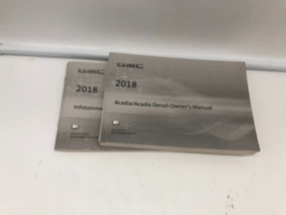 2018 GMC Acadia Owners Manual Set OEM B03B11060