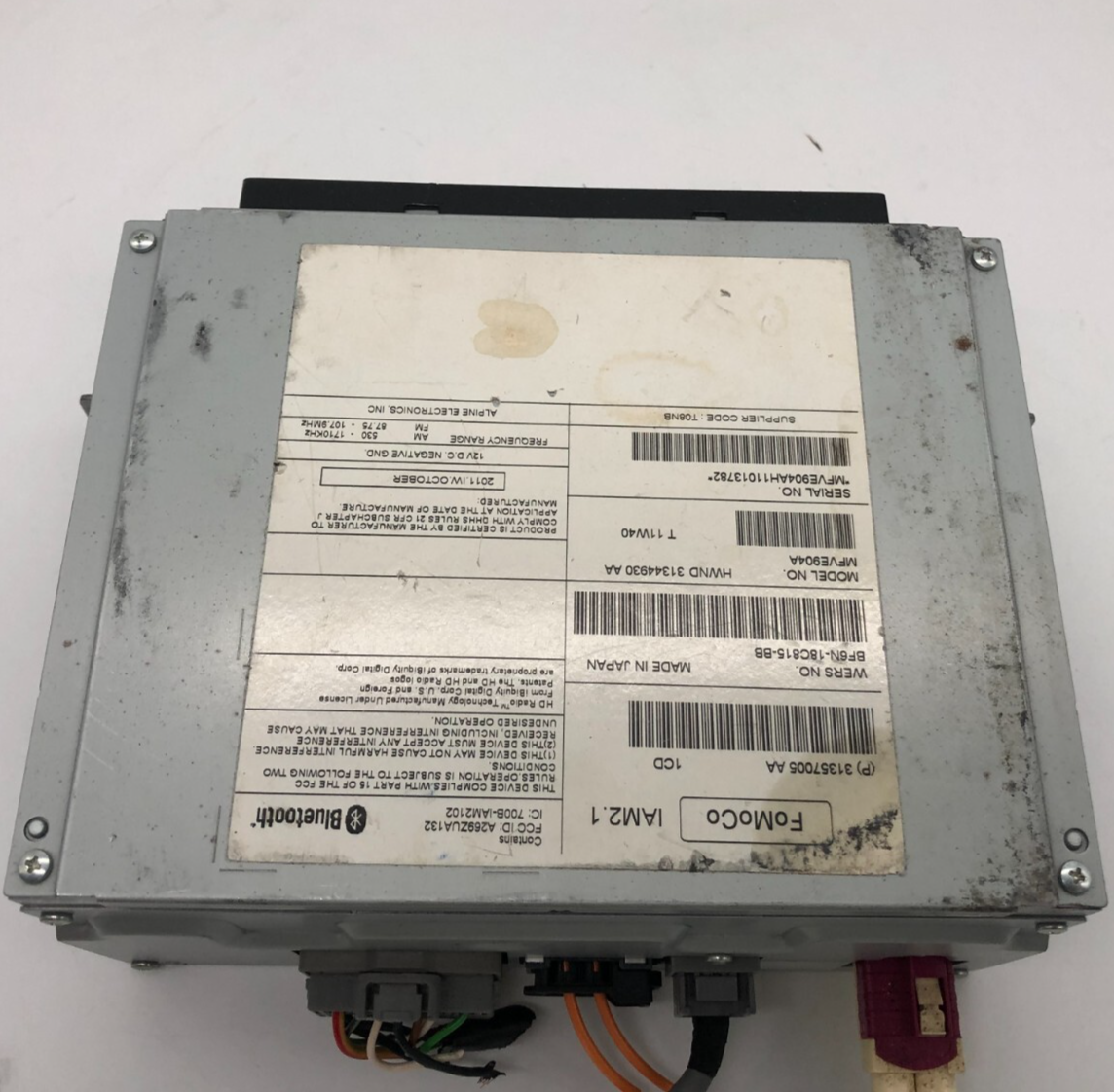 2011-2013 Volvo S60 AM FM CD Player Radio Receiver OEM C04B30003