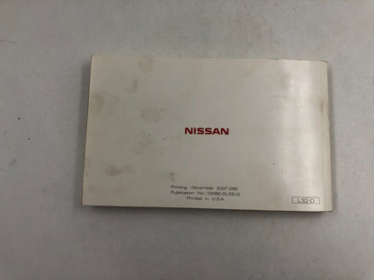 2008 Nissan Altima Owners Manual Set with Case OEM D03B27027
