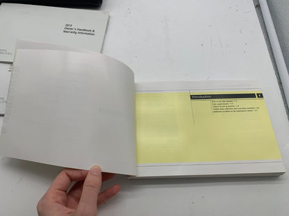 2013 Hyundai Sonata Owners Manual Set with Case OEM R01B23010