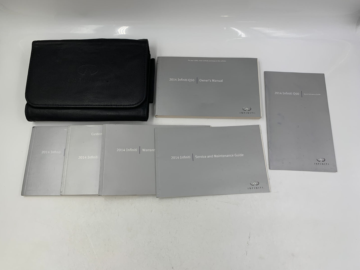 2014 Infiniti Q50 Owners Manual Set with Case OEM B03B55027