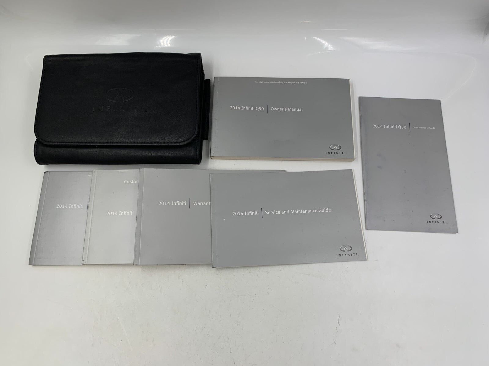 2014 Infiniti Q50 Owners Manual Set with Case OEM B03B55027