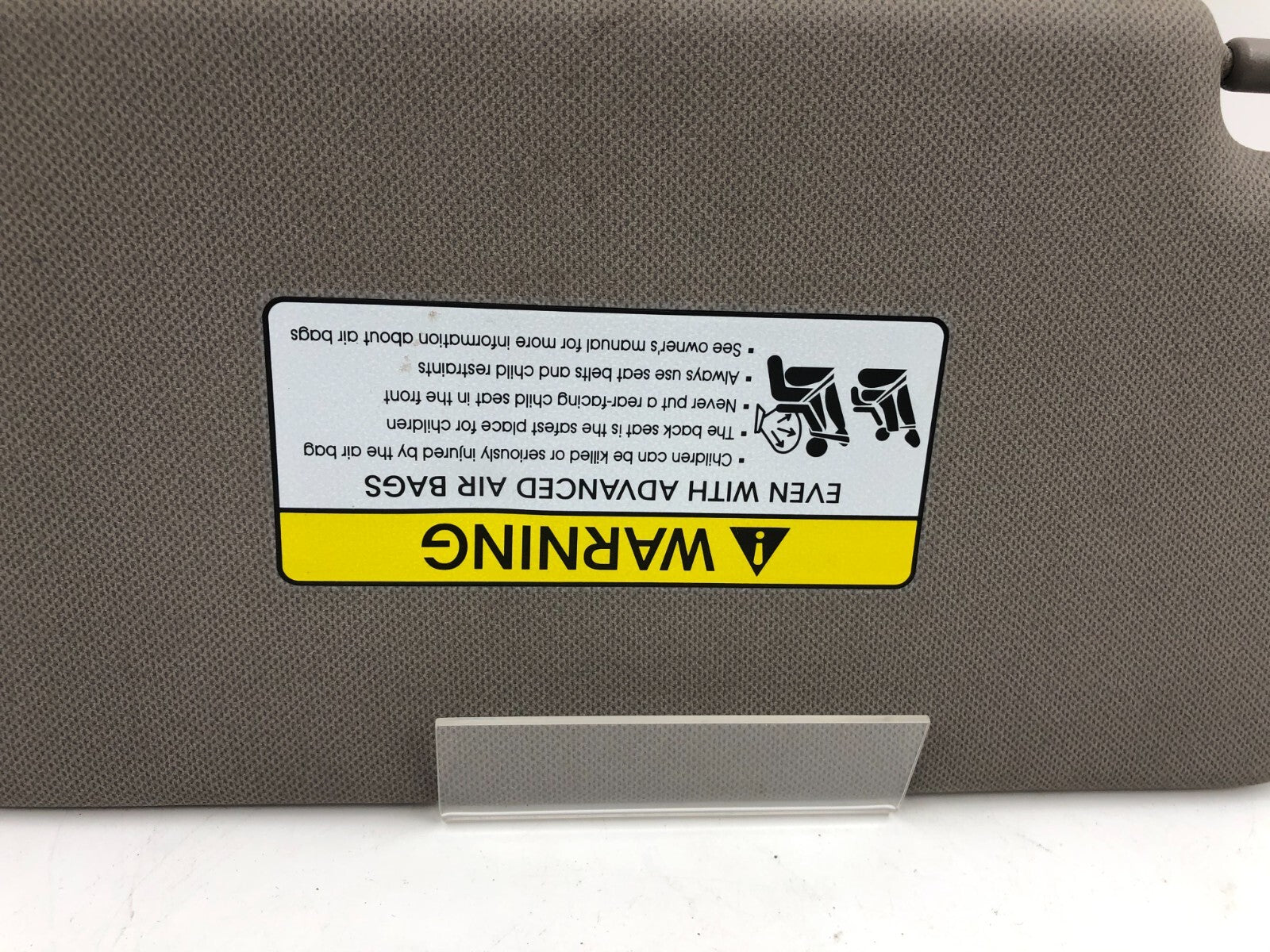 2010-2015 Hyundai Tucson Passenger Sun Visor Sunvisor Brown Gray OEM C03B36008