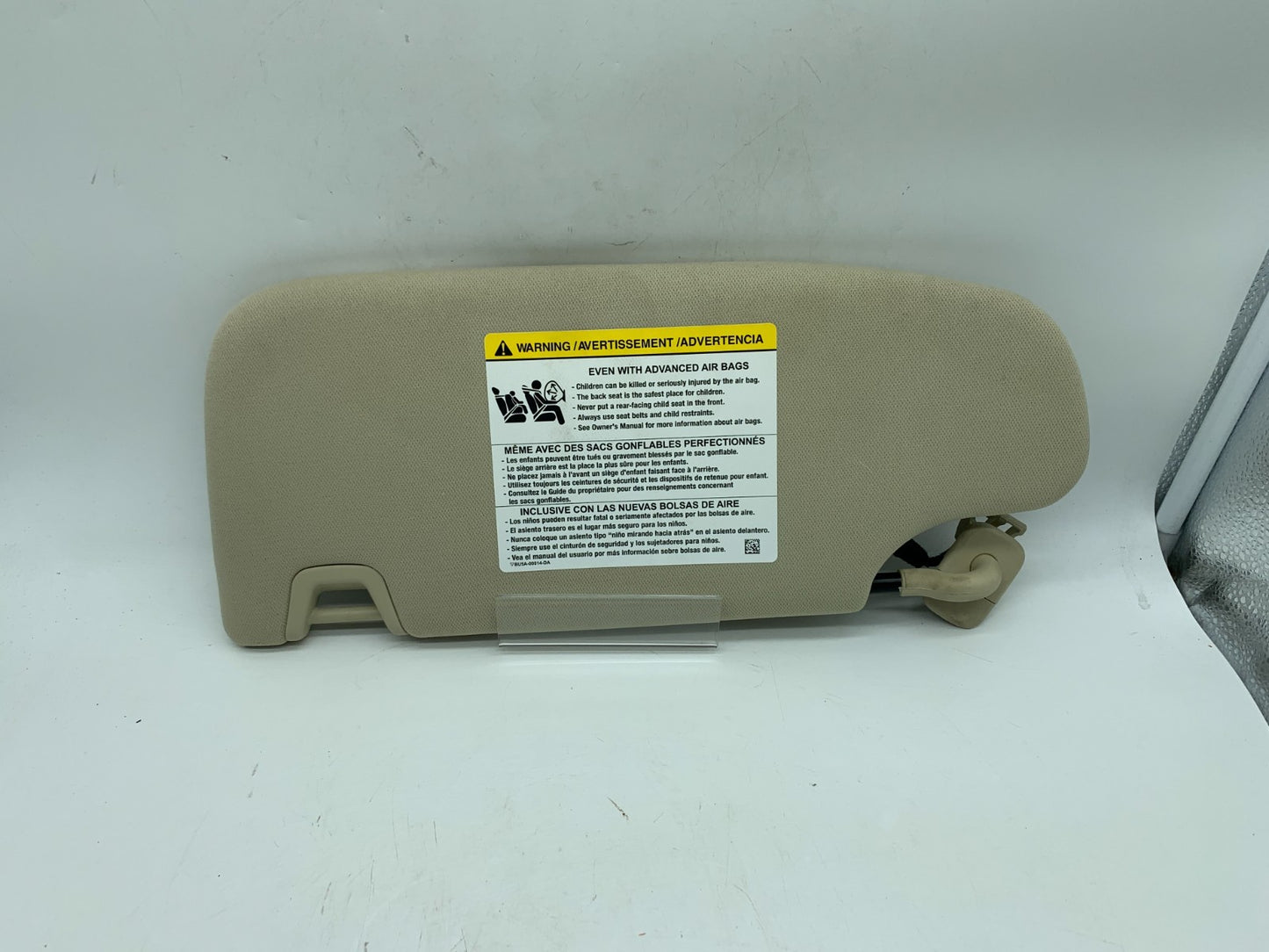 2015-2024 Ford Edge Passenger Sun Visor Sunvisor Beige Illumination C02B32001