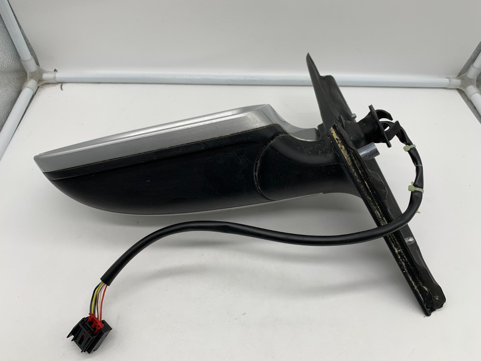 2009 Audi A4 Driver Side View Power Door Mirror Silver OEM