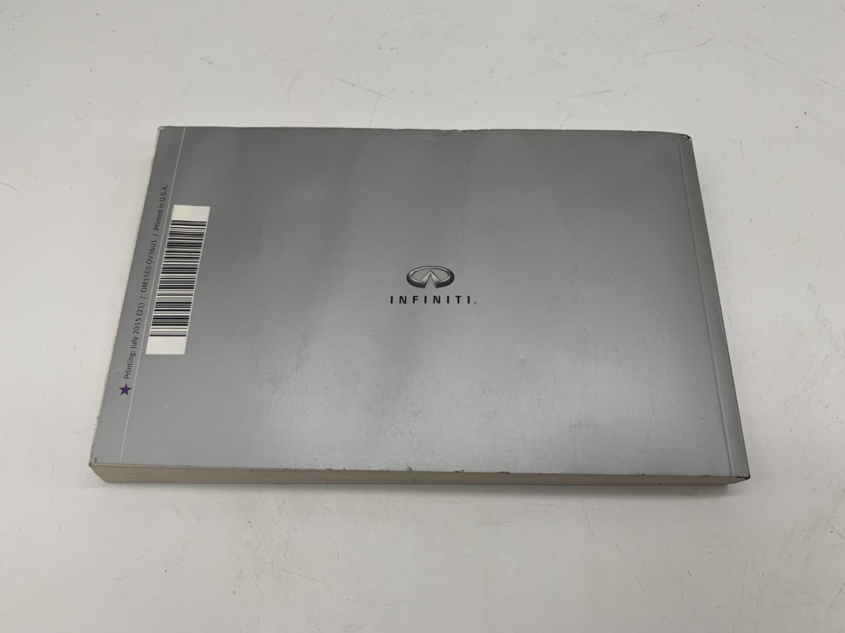 2015 Infiniti Q40 Q 40 Owners Manual Set OEM A01B01016