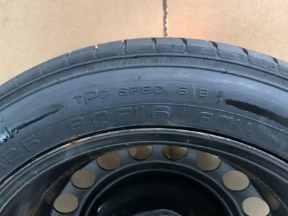2016-2022 Chevrolet Malibu 16" Spare Tire Compact Donut T125/80R16