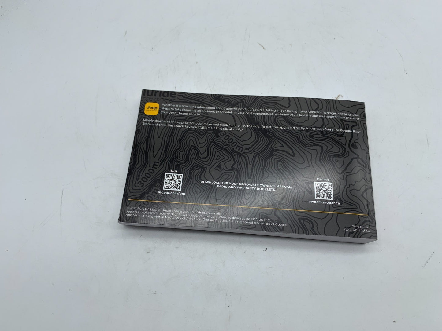 2021 Jeep Cherokee Owners Manual Set OEM C02B50018