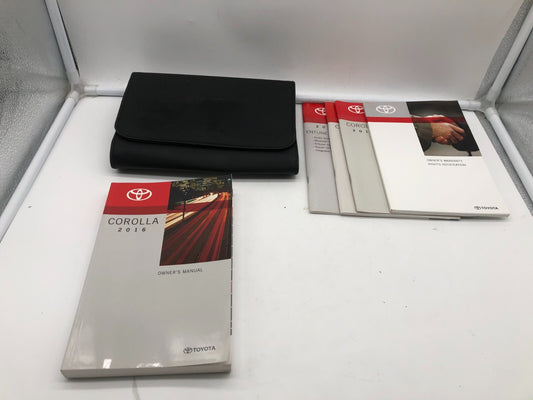 2016 Toyota Corolla Owners Manual Set with Case OEM E02B18002