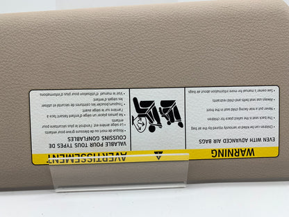2012-2018 BMW 328i Passenger Sun Visor Sunvisor Beige Illumination D01B22004