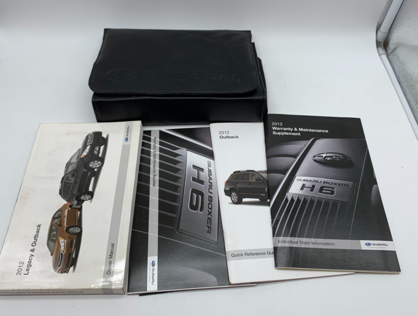 2012 Subaru Legacy Outback Owners Manual Set with Case OEM B01B23005