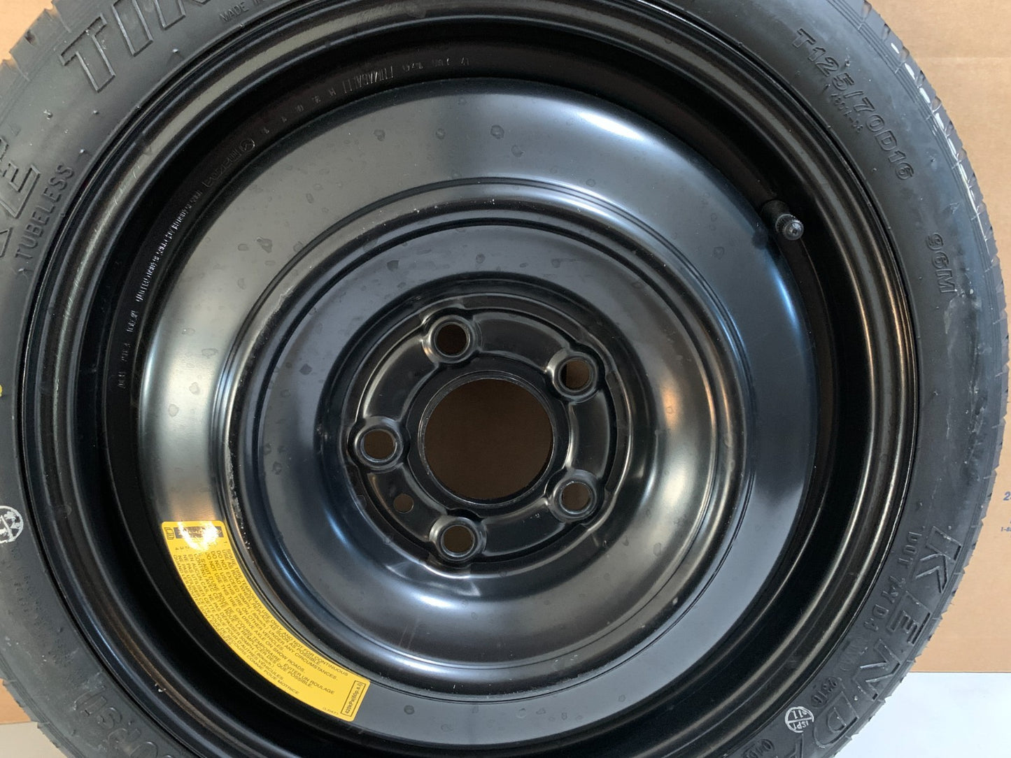 2014-2018 Mazda 3 Mazda3 16" Spare Tire Compact Donut T125/70D16