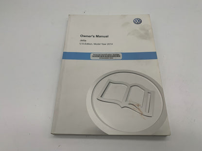 2014 Volkswagen Jetta Owners Manual Set with Case OEM A02B48075