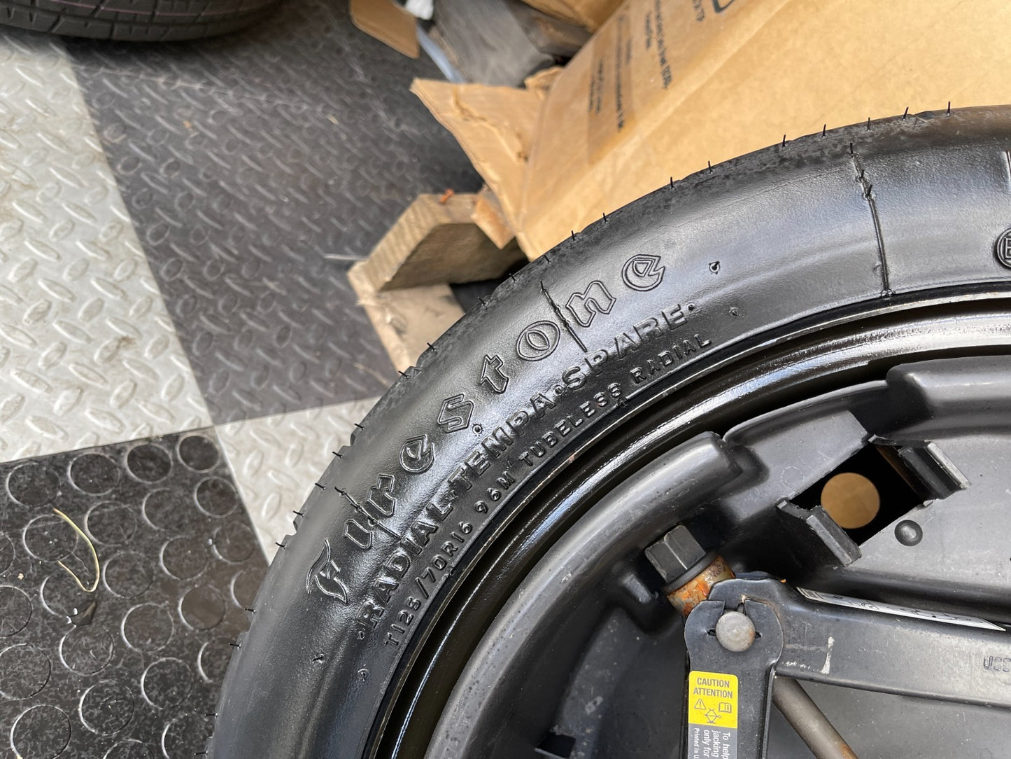 2000-2003 Cadillac Deville 16" Emergency Spare Tire Compact with Jack T125/70R16