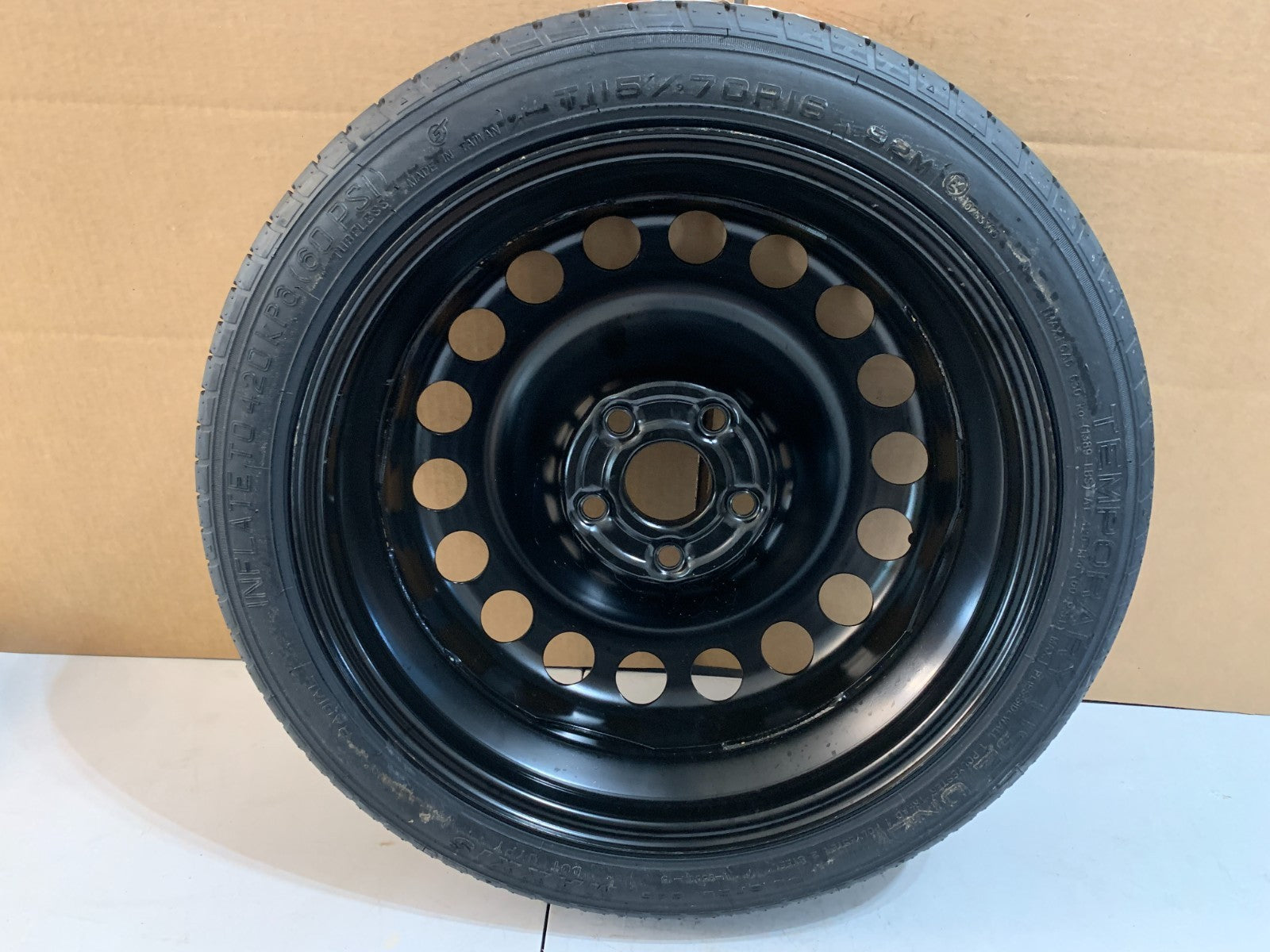 2016-2019 Chevy Cruze Sonic 16" Spare Tire Compact Donut T115/70R16 Maxxis OEM