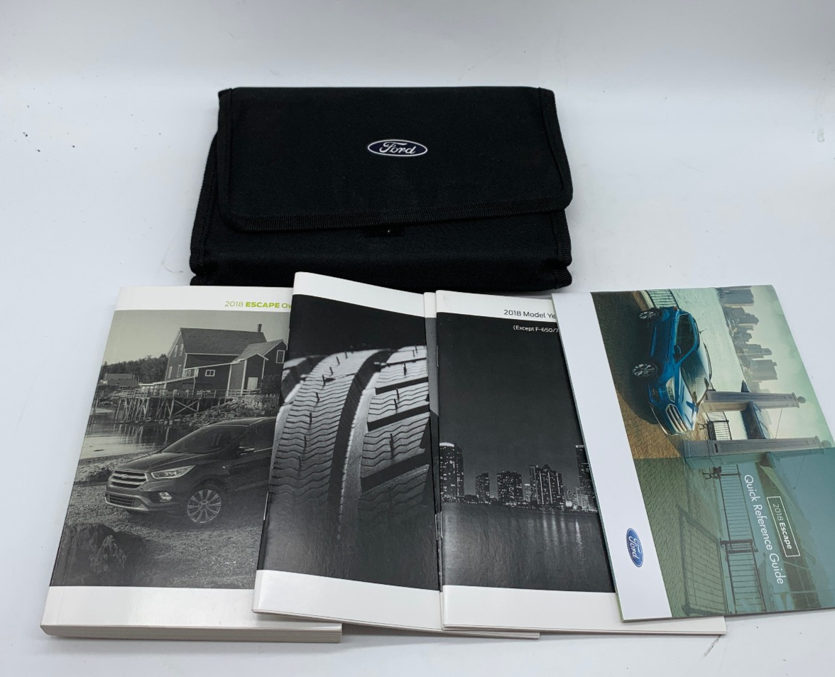 2018 Ford Escape Owners Manual Set with Case OEM D03B34011