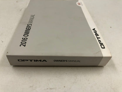 2016 Kia Optima Owners Manual with Case OEM A04B33005
