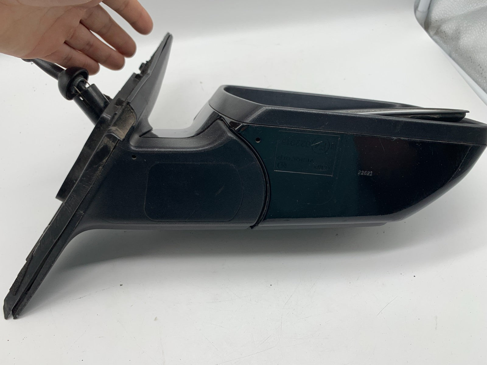 2010-2013 Kia Soul Passenger Side View Manual Door Mirror Black OEM C02B27070