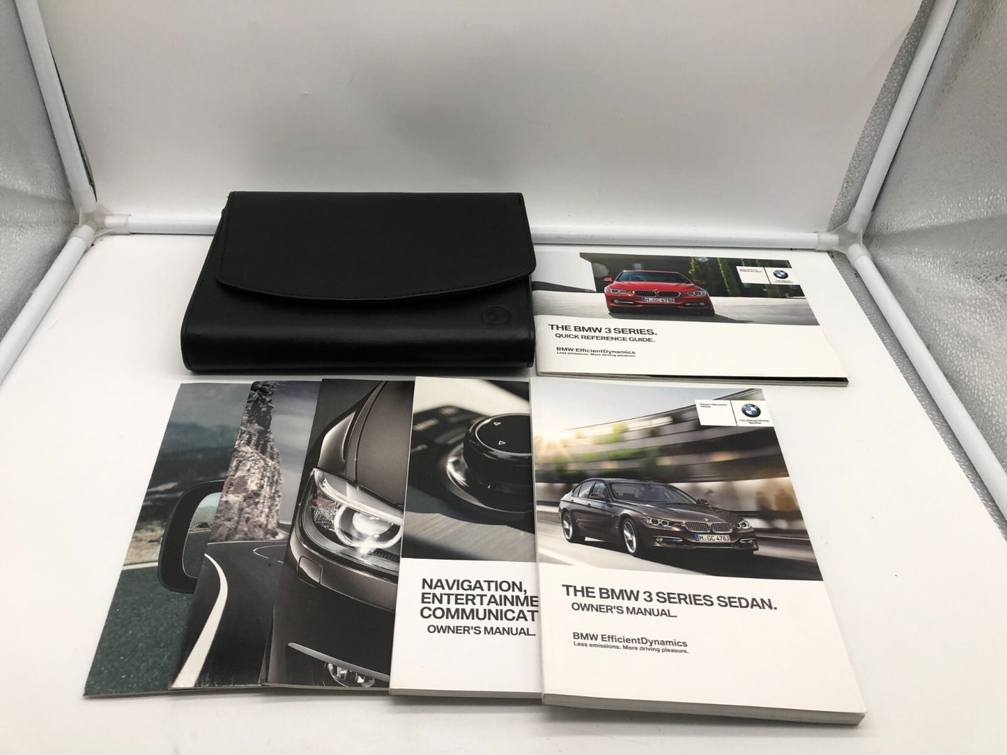 2014 BMW 3 Series Sedan Owners Manual Set with Case OEM A01B13020