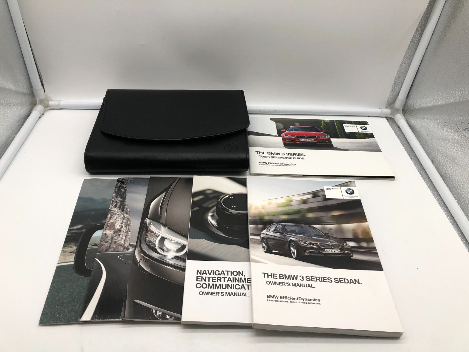 2014 BMW 3 Series Sedan Owners Manual Set with Case OEM A01B13020