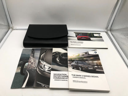2014 BMW 3 Series Sedan Owners Manual Set with Case OEM A01B13020