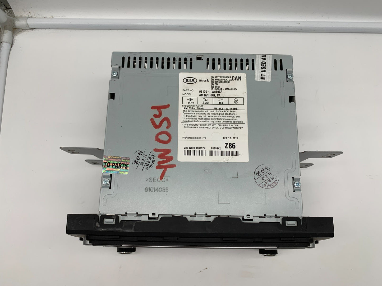 2016-2017 Kia Rio AM FM CD Player Radio Receiver OEM C03B54018