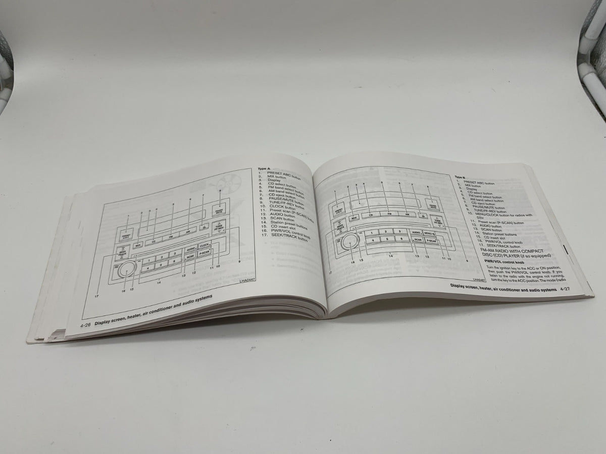 2005 Nissan Altima Owners Manual OEM B03B17010
