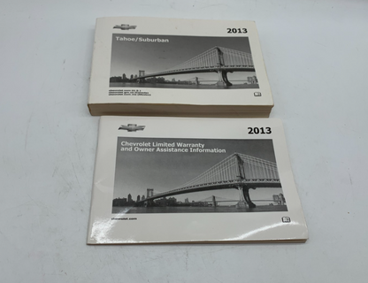 2013 Chevy Tahoe Suburban Owners Manual Set OEM D03B68019