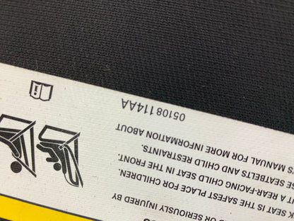 2015-2023 Dodge Charger Passenger Sun Visor Black Illuminated OEM D04B18033