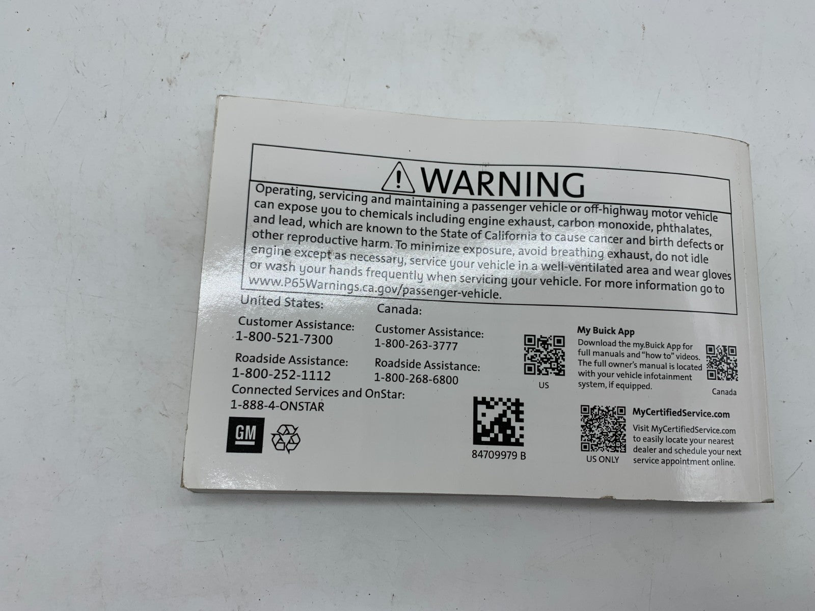 2021 Buick Encore Owners Manual OEM