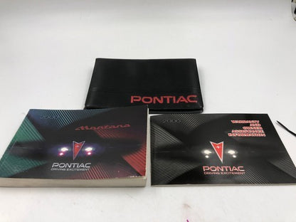 2000 Pontiac Montana Owners Manual Handbook Set with Case OEM R01B24008