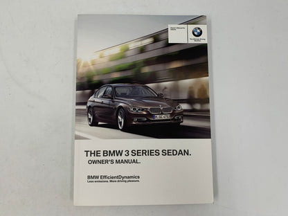 2013 BMW 3 Series Owners Manual with Case OEM A04B54040