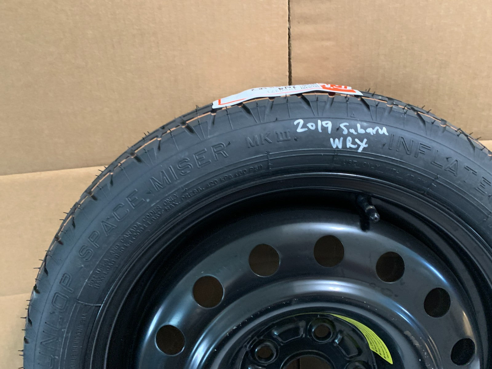 2015-2021 Subaru WRX 17" Spare Tire Wheel Compact Donut T145/70D17