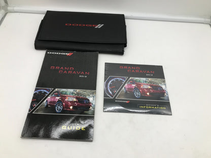 2012 Dodge Grand Caravan Owners Manual Set with Case OEM D04B66008