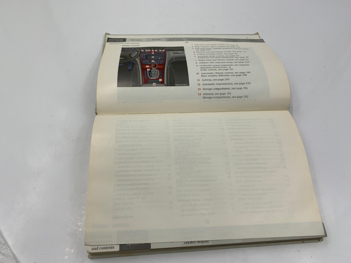 2002 Mercedes-Benz C-Class C240 C320 C32 AMG Owners Manual OEM C03B03018