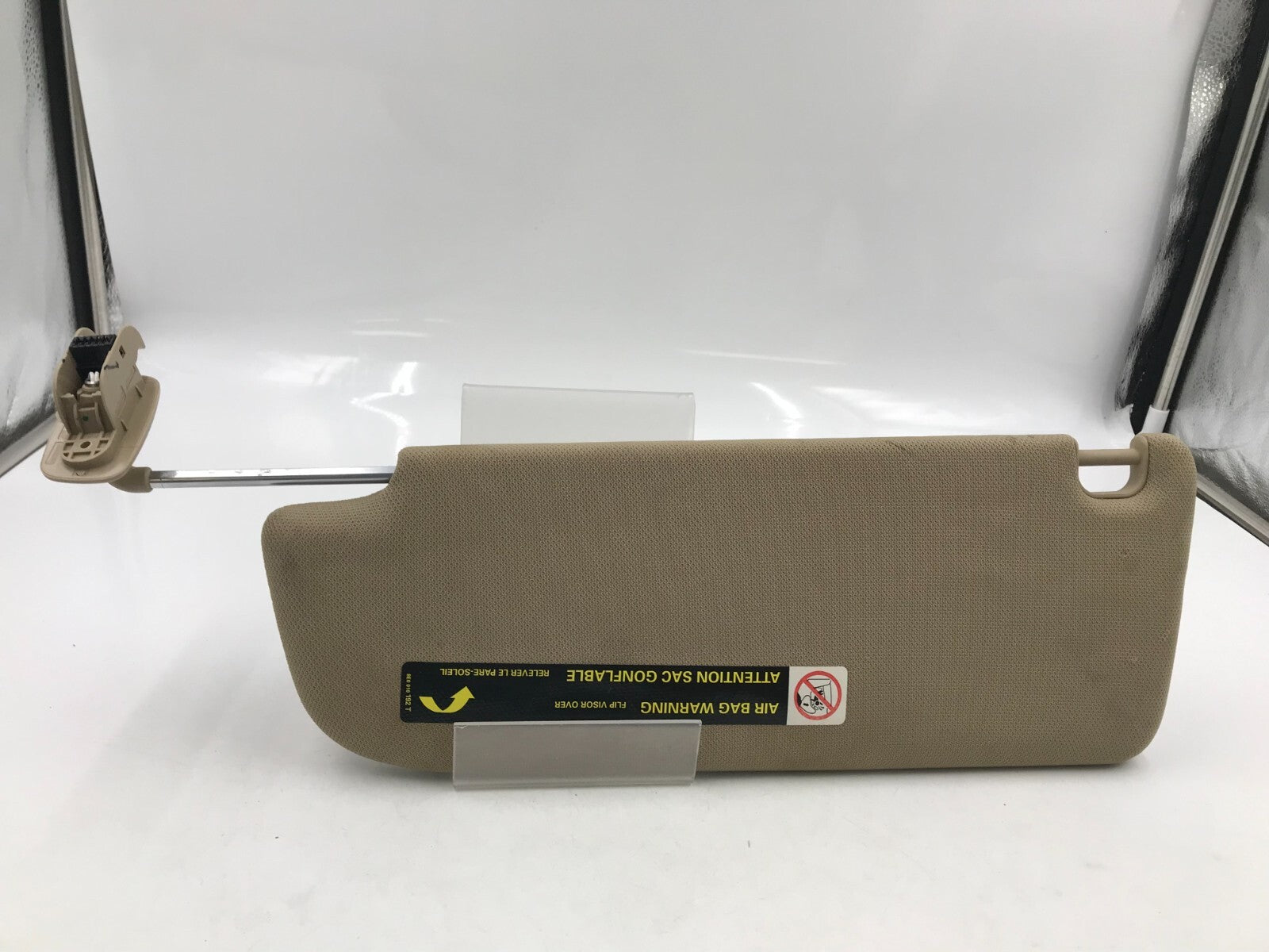 2005-2011 Audi A6 Passenger Sun Visor Tan Illuminated OEM D04B68002