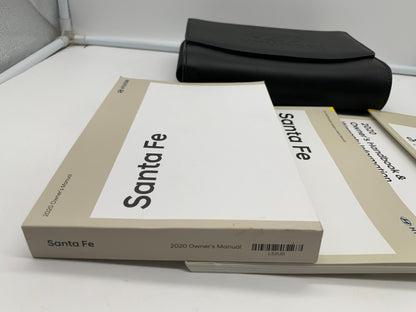 2020 Hyundai Santa FE Sport Owners Manual Set with Case OEM C02B13062