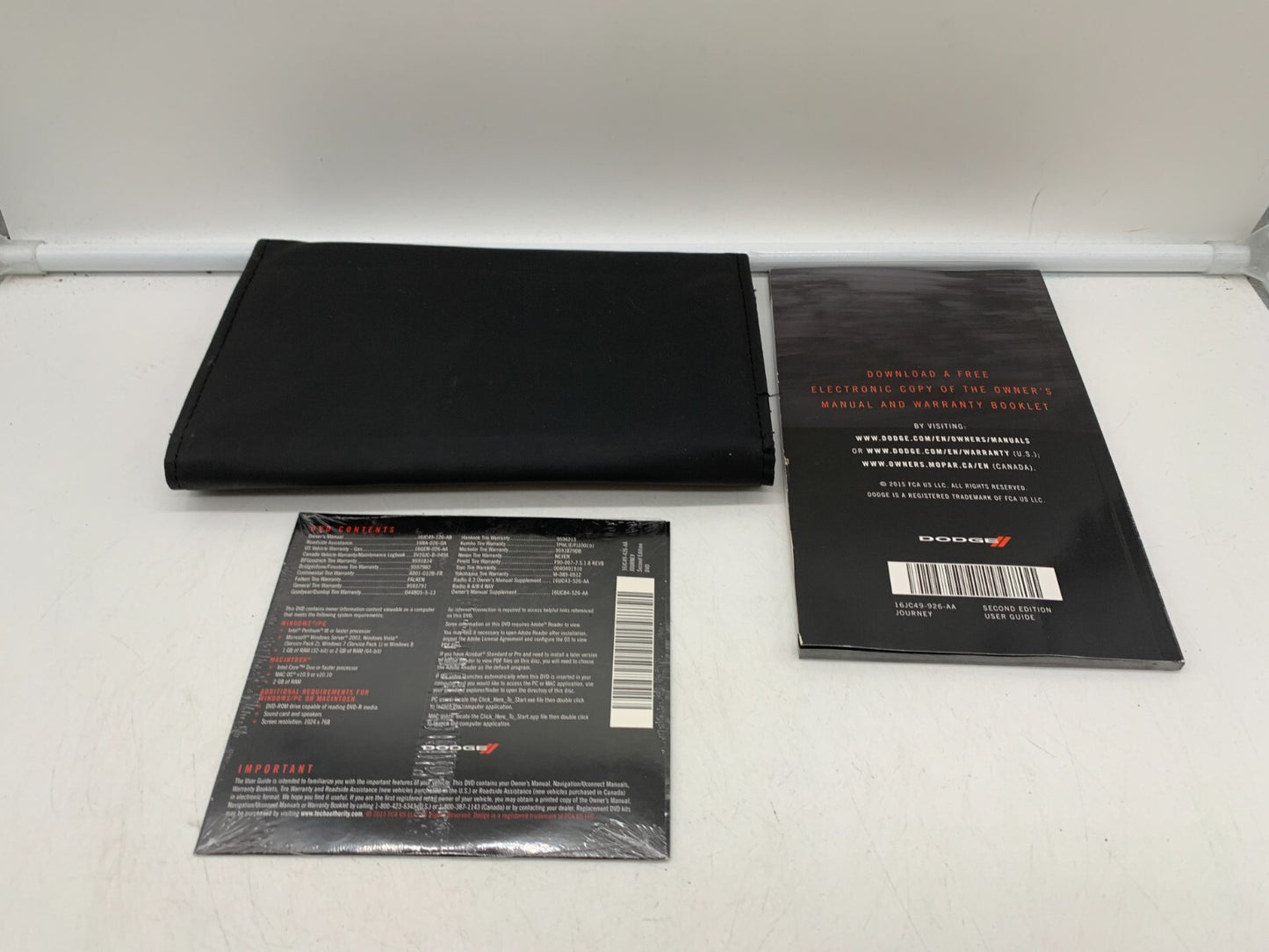 2016 Dodge Journey Owners Manual with Case OEM A03B47006