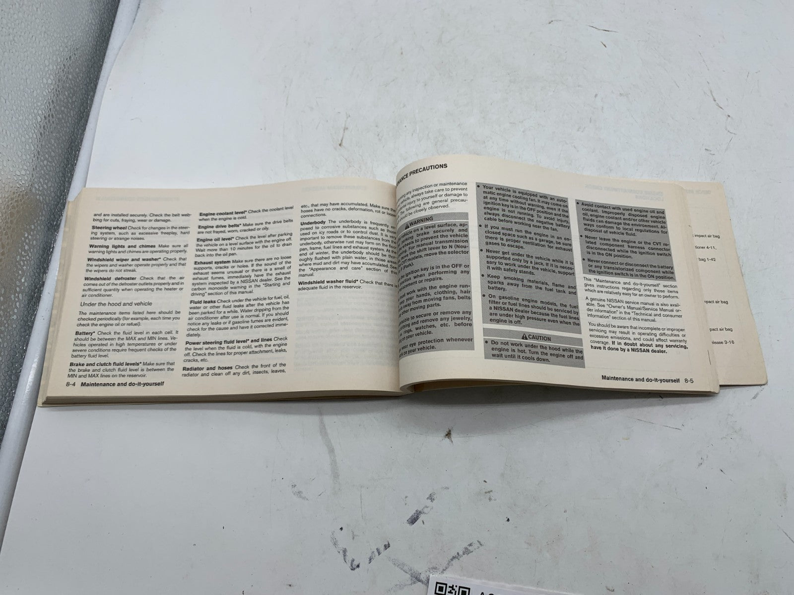 2008 Nissan Altima Owners Manual OEM A03B06007