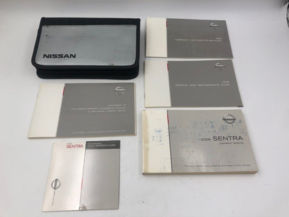 2009 Nissan Sentra Owners Manual Set with Case OEM E01B03008
