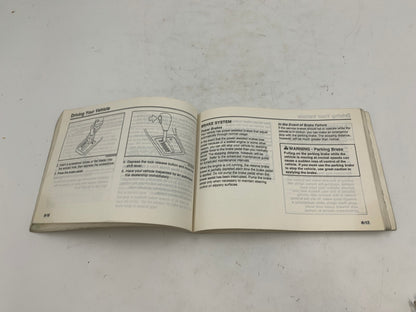 2003 Kia Spectra Owners Manual OEM E02B61007