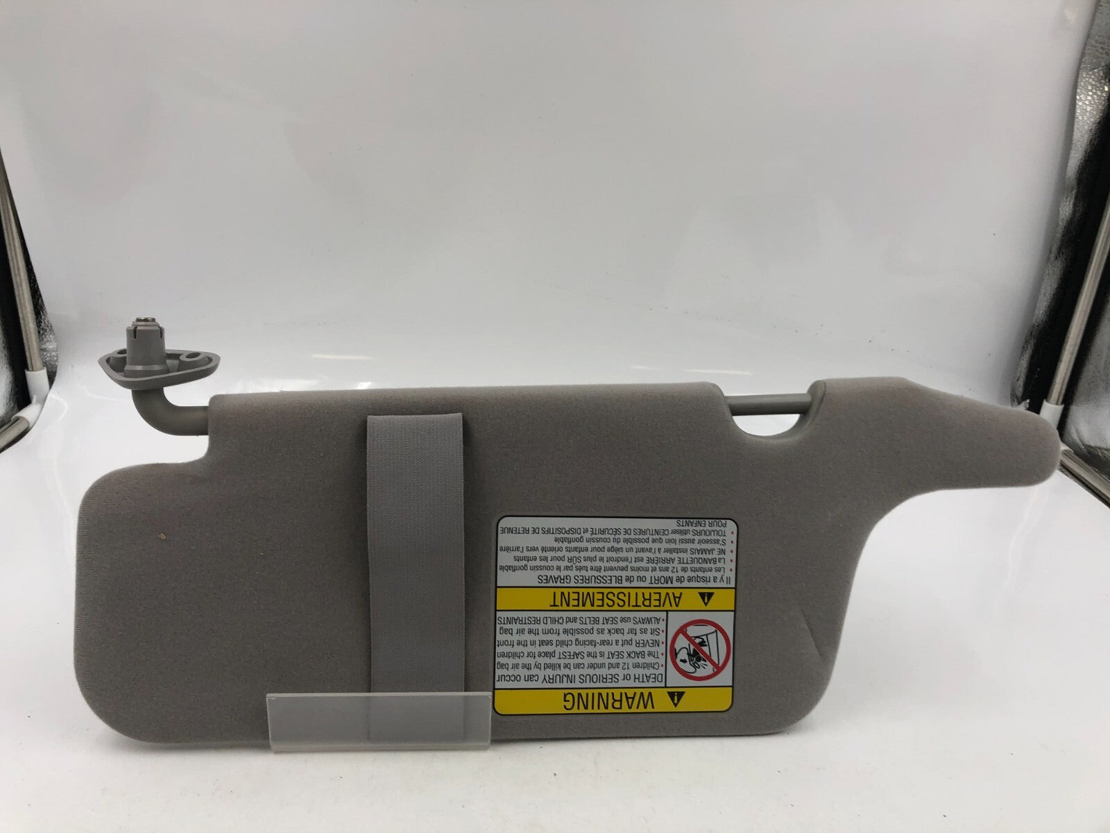2002-2005 Subaru Legacy Passenger Sun Visor Gray OEM D02B18083