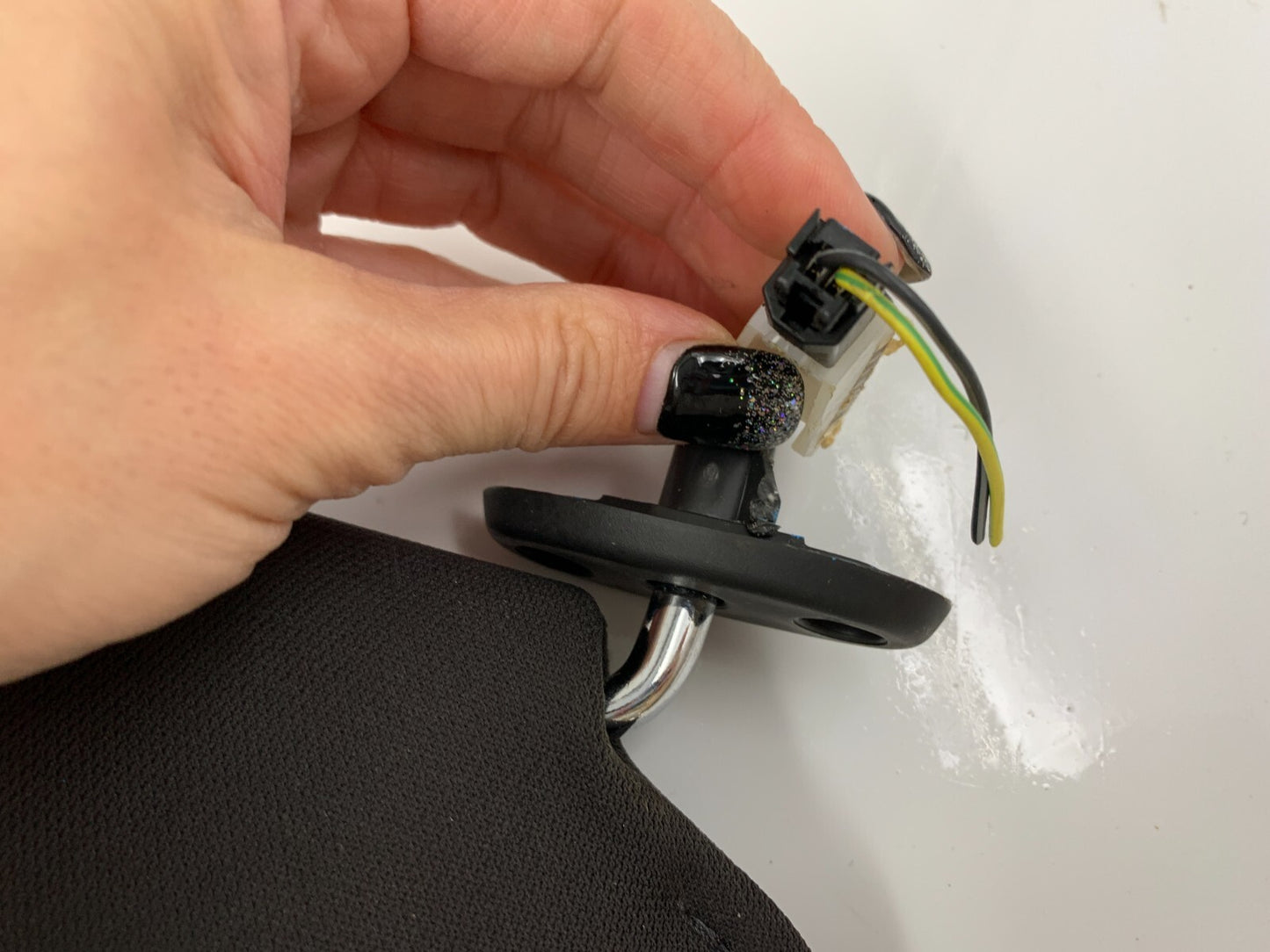 2008-2009 Ford Escape Passenger Sun Visor Sunvisor Black Illumination C03B09083