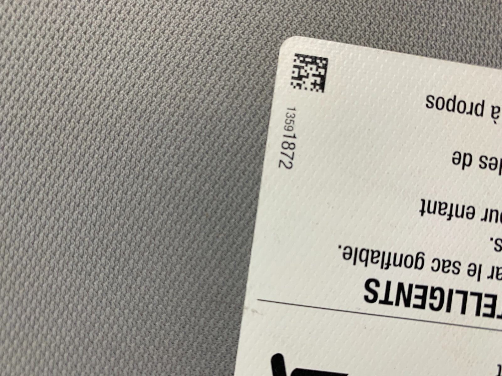 2018-2020 GMC Terrain Passenger Sun Visor Illuminated Gray OEM