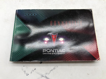 2000 Pontiac Bonneville Owners Manual with Case OEM D03B08006