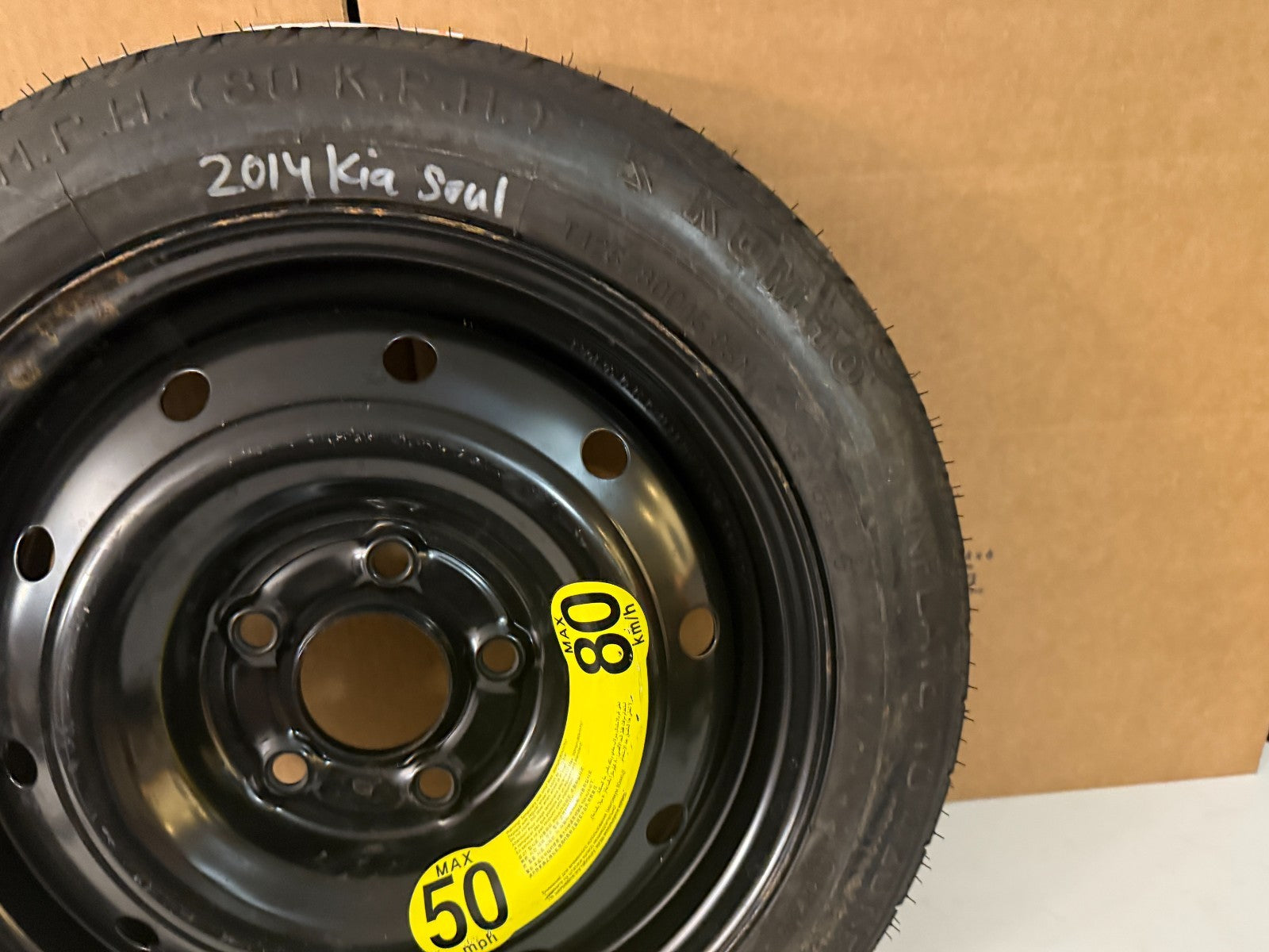 2010-2014 Kia Forte Soul 15" Spare Tire Compact Donut Wheel T125/80D15 OEM