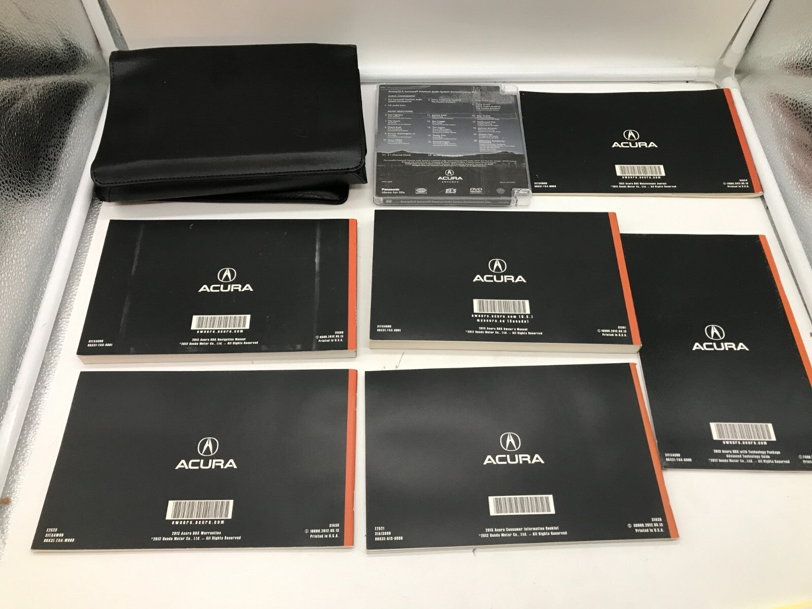 2013 Acura RDX Owners Manual Set with Case OEM
