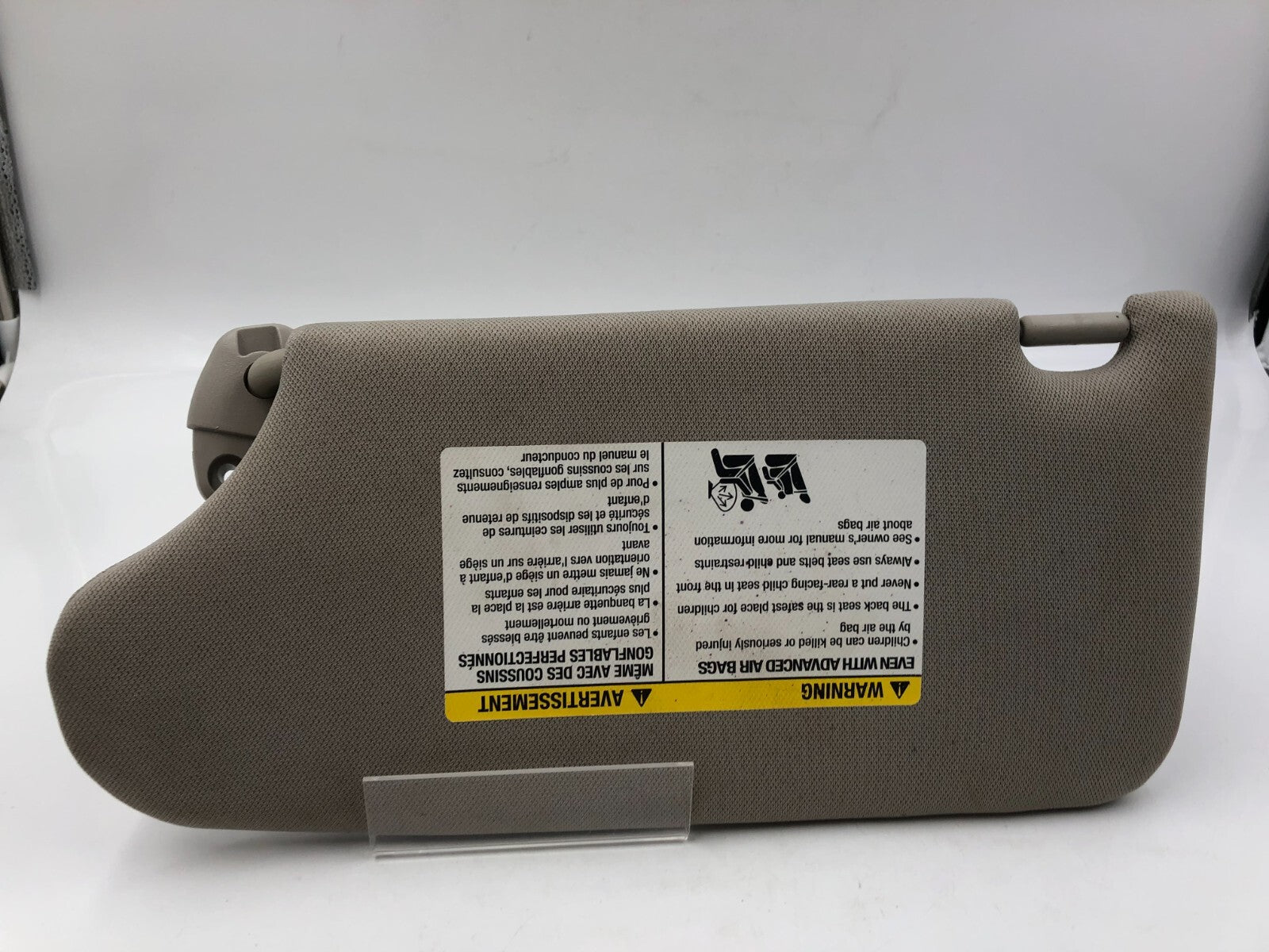 2013-2018 Nissan Altima Passenger Sun Visor Sunvisor Gray Illumination D01B09009